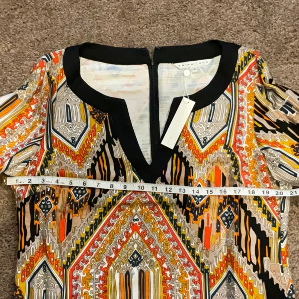 Geometric Patterned Tunic Dress - image 3